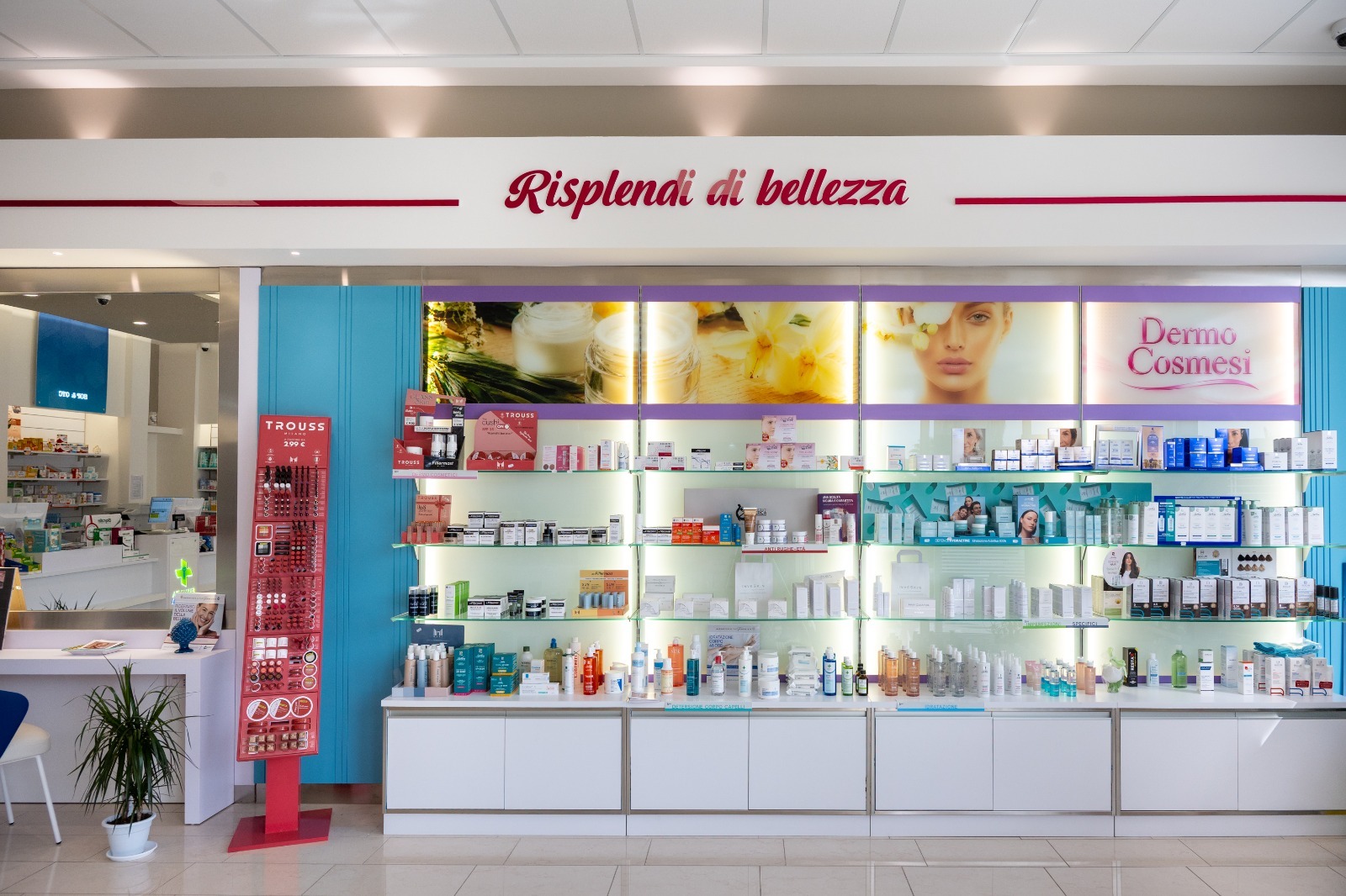Area dermocosmesi luminosa e personalizzata