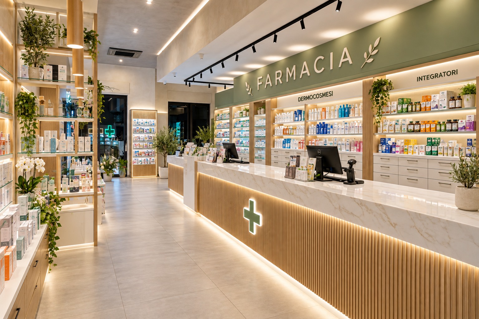 Farmacia completata e pronta per l'apertura